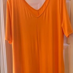 Tangerine Maxi Dress w pockets